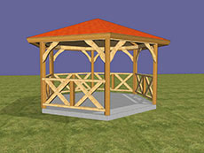 Timber Pavilion D=4m